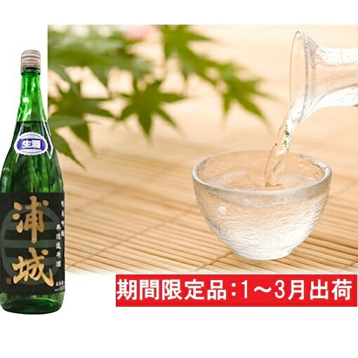 【ふるさと納税】無濾過本生原酒「浦城」720ml×1本 純米吟醸 お酒 日本酒 純米吟醸酒 期間限定 純米吟醸無濾過 季節限定酒 　お届け：2026年1月6日～2026年3月31日
