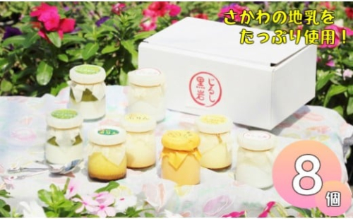 黒岩じるしのプリンセット　計8個