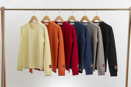 カシミヤ ニット セーター 女性用サイズ:S(36)カシミヤ  (L.イエロー)≪白田のカシミヤ≫ 