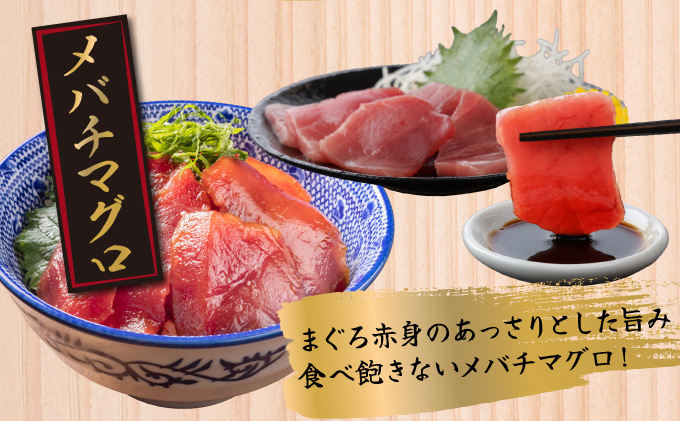 【３回定期便】３種のまぐろお手軽グルメセット６００ｇ_マグロ セット メバチマグロ 中トロ 柵 サク スライス 切落し 天然 刺身 まぐろたたき 食べ比べ 鮪 高知 冷凍 小分け 便利 訳あり 人気 