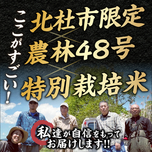 【6ヵ月定期便】金芽ロウカット玄米特別栽培米農林48号2kg×2