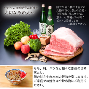 希少 国産 黒毛和牛 八幡平牛 切り落とし 300g 2袋 【肉の横沢】 ビーフ 牛肉 牛 肉 和牛 稀少 黒毛和種 霜降り 高級 高級肉 ブランド ブランド牛 銘柄牛 600g 家庭用 自宅用 プレ
