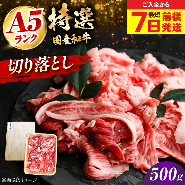 【ふるさと納税】【お中元対象】【最短7日前後内発送】国産和牛切落し 500g 冷凍 肉 お肉 牛肉 和牛 黒毛和牛 国産 国産牛 牛バラ バラ肉 バラ肉 切り落とし すき焼き すきやき カレー 肉じゃが 牛丼 大阪府高槻市/株式会社ミートモリタ屋[AOAI049]