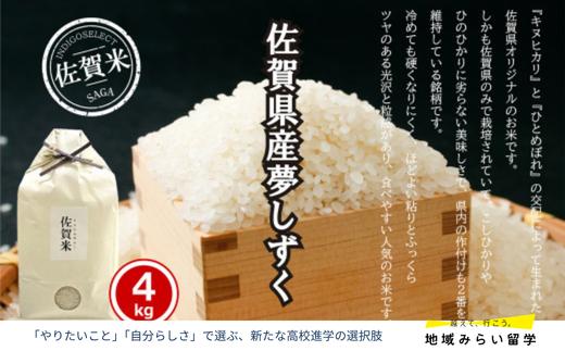 
                  佐賀県産夢しずく4kg
                