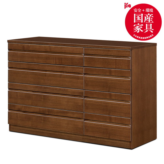 ノーツ 120-4段チェスト ビンテージブラウン色【諸富家具】：C327-003