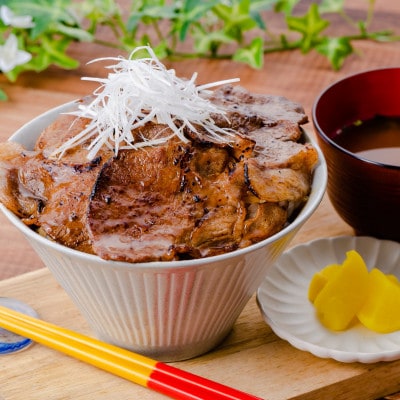 あぐー豚丼2種の食べ比べ(肩ロース・バラ肉)×各2人前　/　炭火の香り漂う特製タレ付です【配送不可地域：離島】【1288419】