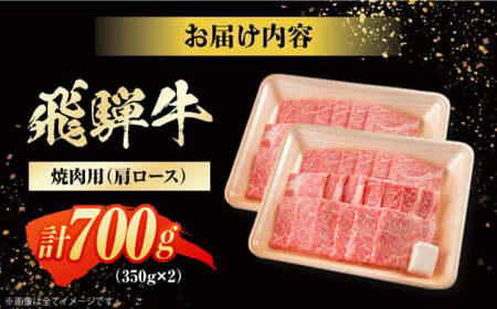 飛騨牛 焼肉用　肩ロース　700g（350g×2）/ 焼肉 牛肉 和牛 / 白川町 / 浅井商店[AWBJ002]