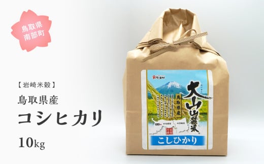 【iw108b】鳥取県産コシヒカリ10kg 令和6年産＜玄米でお届け＞