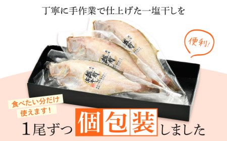 干物 セット 赤がれい 一塩干し 大サイズ （1尾 × 3パック入り）1尾約170g【小分け 個包装 保存料・着色料 無添加】 [e04-a091]