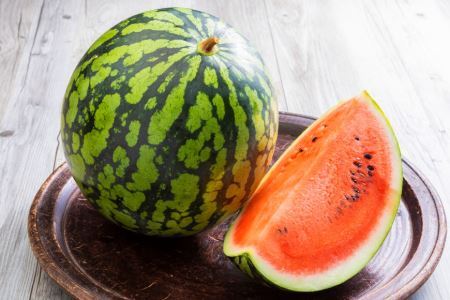 【期間限定】上棚 すいか 2玉 [米吉農園 石川県 志賀町 BA4119] スイカ 西瓜 果物 フルーツ 野菜