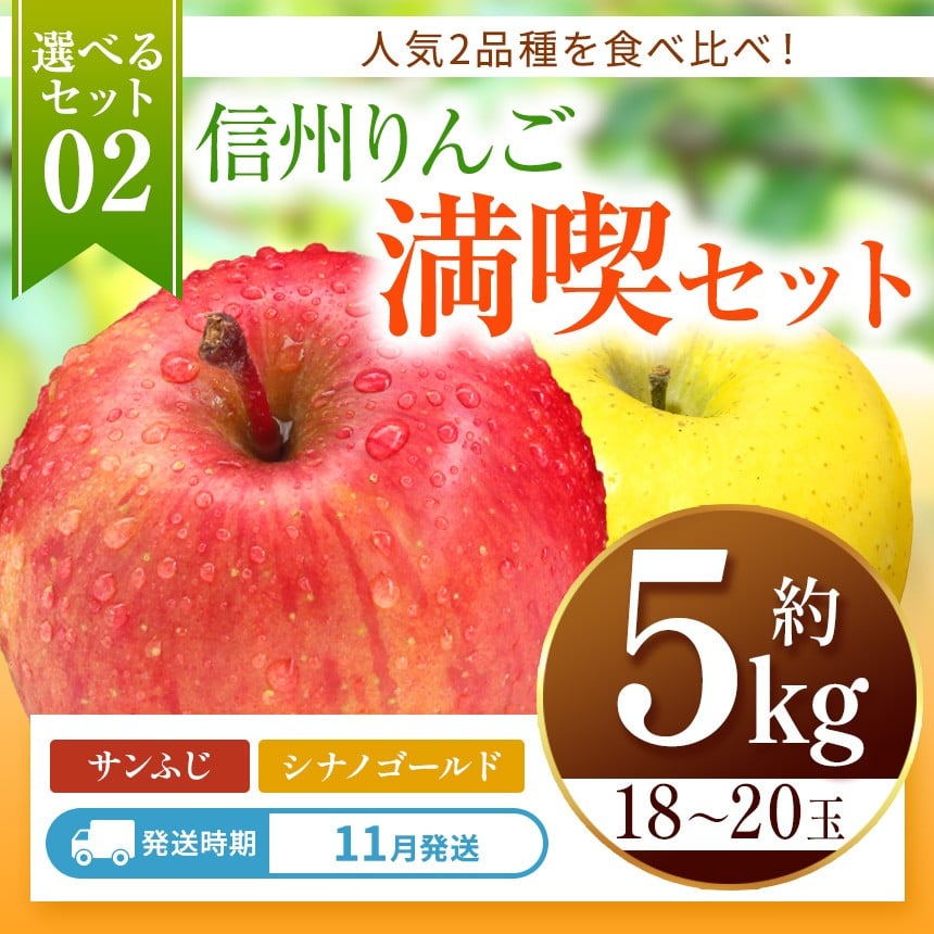 信州から直送！旬のりんごをお好きな品種で♪