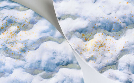 【有田焼】 蒼波渡る渚の光彩プレート / 佐賀県 / 深海三龍堂[41APAD038]