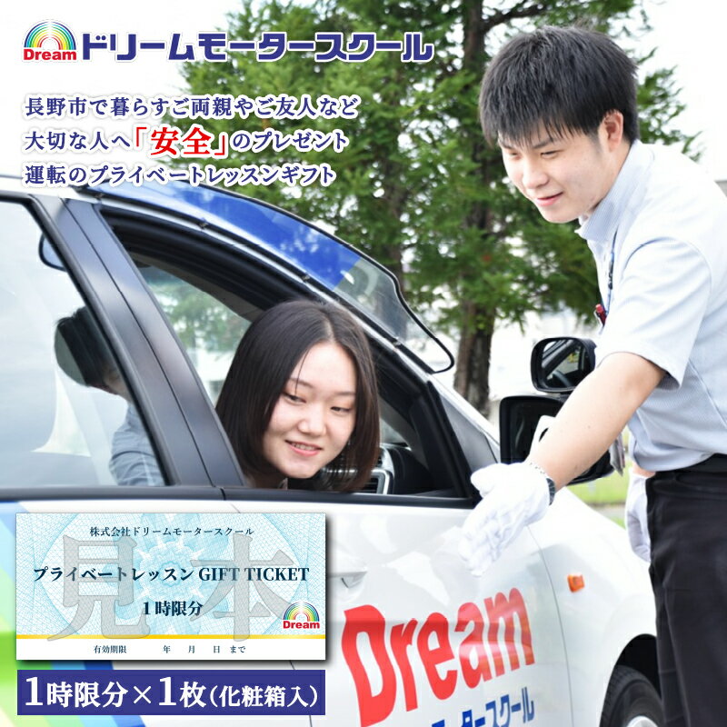 【ふるさと納税】プライベートレッスン　ギフトチケット　1時限分×1枚 体験 チケット 長野市