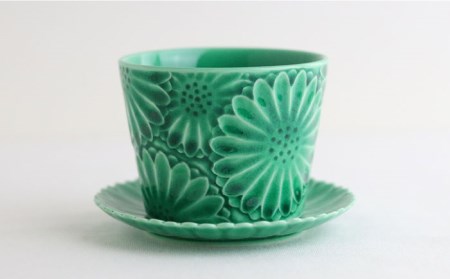 【波佐見焼】マリーゴールド ミニカップ＆ソーサー 3色セット「清-sei-」 食器 皿 【翔芳窯】 [FE130] 