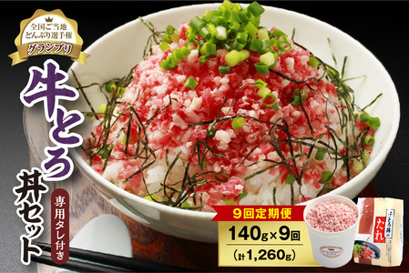 【9回定期便】人気の牛とろ丼セット 140g 専用タレ付き【定期便 牛とろ丼 セット 牛とろフレーク 7人前 140g 専用タレ付き ぎゅうとろ 牛肉 牛トロ フレーク 7食分 ご飯にかけるだけ 牛トロ ギュウトロ ふりかけ 肉丼 ご飯のお供 牛とろ 北海道 清水町 お取り寄せ グルメ 牛フレーク お肉 牛 国産 北海道産】_S006-0095