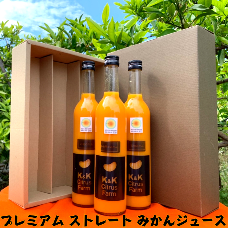 プレミアムストレートみかんジュース3本セット(A579-1)