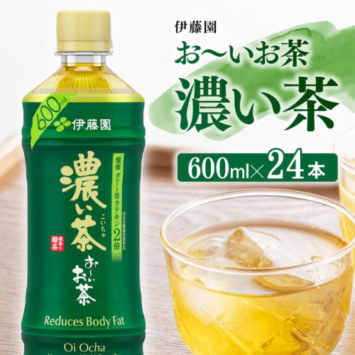 伊藤園 お～いお茶 濃い茶 600ml×24本 PET 【 飲料類 ソフトドリンク ペットボトル 】