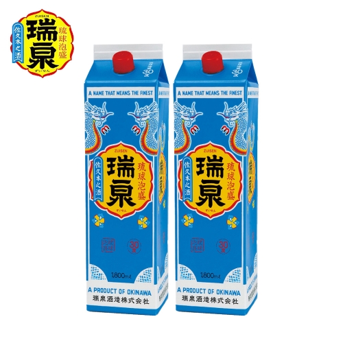 【琉球泡盛】瑞泉酒造 30％「瑞泉」1升紙パック×2