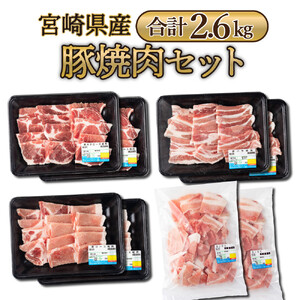 MCBY4-13 宮崎県産 豚肉詰め合わせ 焼肉セット（合計1.3kg）