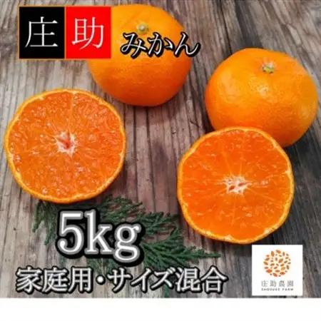 有田・庄助みかん5kg(家庭用品・サイズ混合)【1515987】