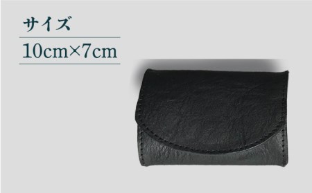 牛革 カード入れ付きコインケースEBG009]  ハンドメイド 小銭入れ 多機能 革小物