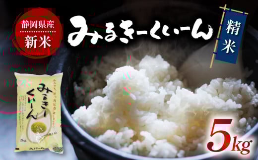 令和6年産 新米 白米 ミルキークイーン 5kg 静岡県産 精米 お米 おこめ ご飯 ごはん 国産 産地直送 静岡県 藤枝市