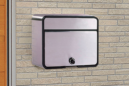 [グリーンライフ] ダイヤル錠付ステンレス郵便ポスト（郵便受け）【020P073】