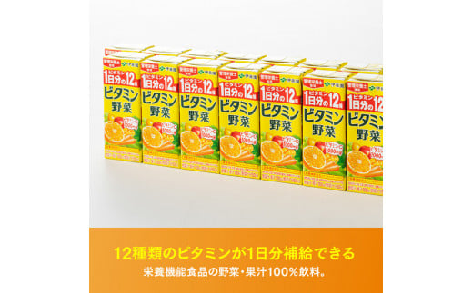 伊藤園 栄養機能食品ビタミン野菜（紙パック）200ml×48本【6ヶ月定期便】 【 全6回 伊藤園 飲料類 野菜ジュース ミックスジュース 健康 飲みもの】 [D07320t6]