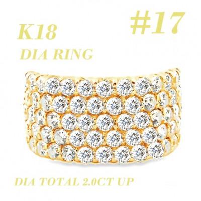 ふるさと納税 笛吹市 K18 ダイヤモンドリング 2.0CT RADR4654DI-Y #17