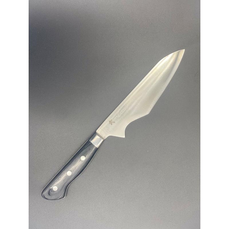 【ふるさと納税】高級庖丁「武の包丁」モリブデン三徳包丁　刀身約168mm　【 キッチン用品 包丁 伝統的 刃物屋 錆びにくい 切れ味 日本製 桐箱 】