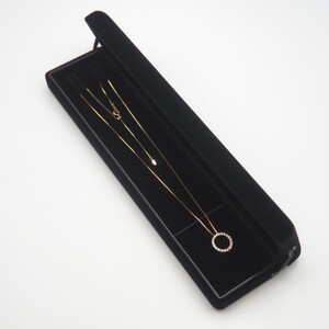 K18 0.5ctダイヤモンド　サークルペンダントネックレス　FHH-019919