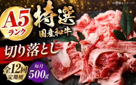 【全12回定期便】国産和牛切落し 500ｇ 冷凍 肉 お肉 牛肉 和牛 黒毛和牛 国産 国産牛 牛バラ バラ肉 バラ肉 切り落とし すき焼き すきやき カレー 肉じゃが 牛丼 冷凍 肉 お肉 牛肉 和牛 黒毛和牛 国産 国産牛 牛バラ バラ肉 バラ肉 切り落とし すき焼き すきやき カレー 肉じゃが 牛丼 大阪府高槻市/株式会社ミートモリタ屋 [AOAI052]