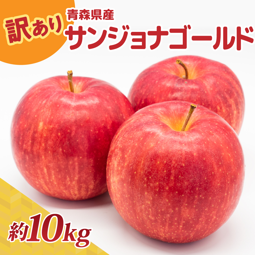 【2026年10月後半以降順次発送】訳あり りんご 10kg 程度 サンジョナゴールド 青森県産
