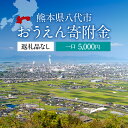 【ふるさと納税】返礼品なし 熊本県八代市 おうえん寄附金(5,000円単位でご寄附いただけます)