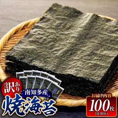ふるさと納税 南知多町 訳あり 焼き海苔 計100枚 (10枚入り × 10セット) 小分け 南知多町産