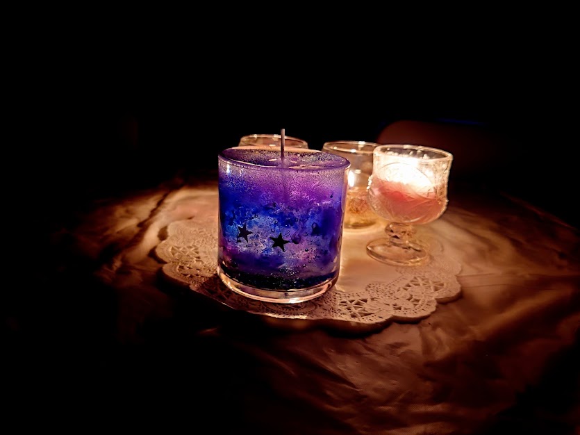 新宿フラワークラフト体験工房 星空キャンドル作り