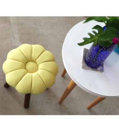 ふるさと納税 大川市 monaca stool:kiku【イエロー/ウォールナット/高さ30cm】 |  | 01