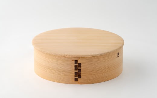 1635P6001 【大館曲げわっぱ】飯切り3合　ふた付 【配送日指定不可】