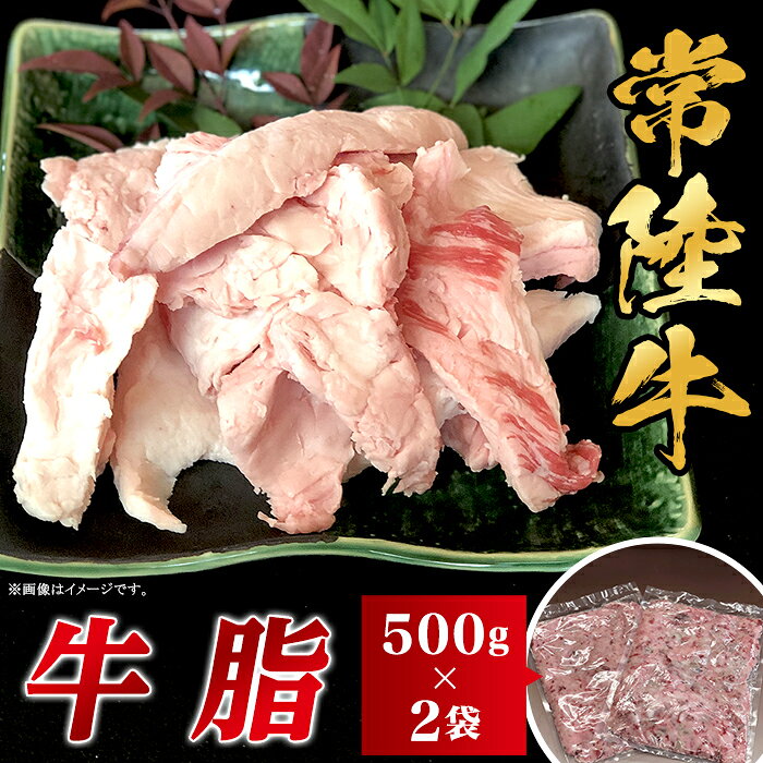 【ふるさと納税】 牛脂 あぶら 油 食品 甘み 旨み 和牛 常陸牛 牛脂 1kg 500g×2袋 茨城県産 ブランド和牛 5000円