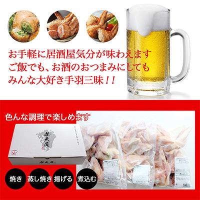 ふるさと納税 宮崎市 【宮崎製造】手羽三昧3種セット(手羽先餃子・手羽先明太・手羽先チーズ、各10本入り) |  | 03
