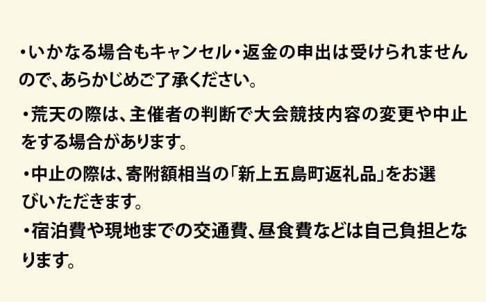  上五島トライアスロン アクアスロンリレー部門 参加費 1チーム分