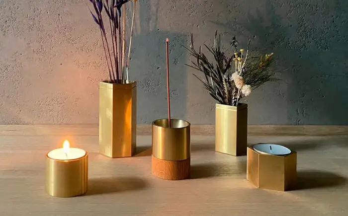 CTSH お香立て＜incense holder CIRCLE＞ 瑞浪市 / ジオニック インテリア お香 真鍮 ゴールド [AZBQ125]