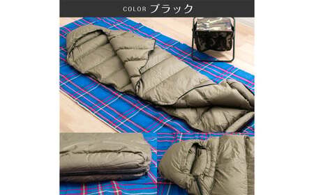 アウトドア シュラフ マミー型 寝袋 羽毛90% （オレンジ／ブラック） キャンプ コンパクト クッション ダウンケット 肌掛け ツーリング 登山 緊急用 防災グッズ キャンプ用品 車中泊 洗える コ