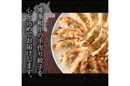 博多和牛手作り餃子(20個×4パック・計80個)ぎょうざ ギョウザ 牛肉 和牛 博多和牛 焼くだけ 惣菜 おかず おつまみ 簡単調理＜離島配送不可＞【ksg1289】【くしだ企画】