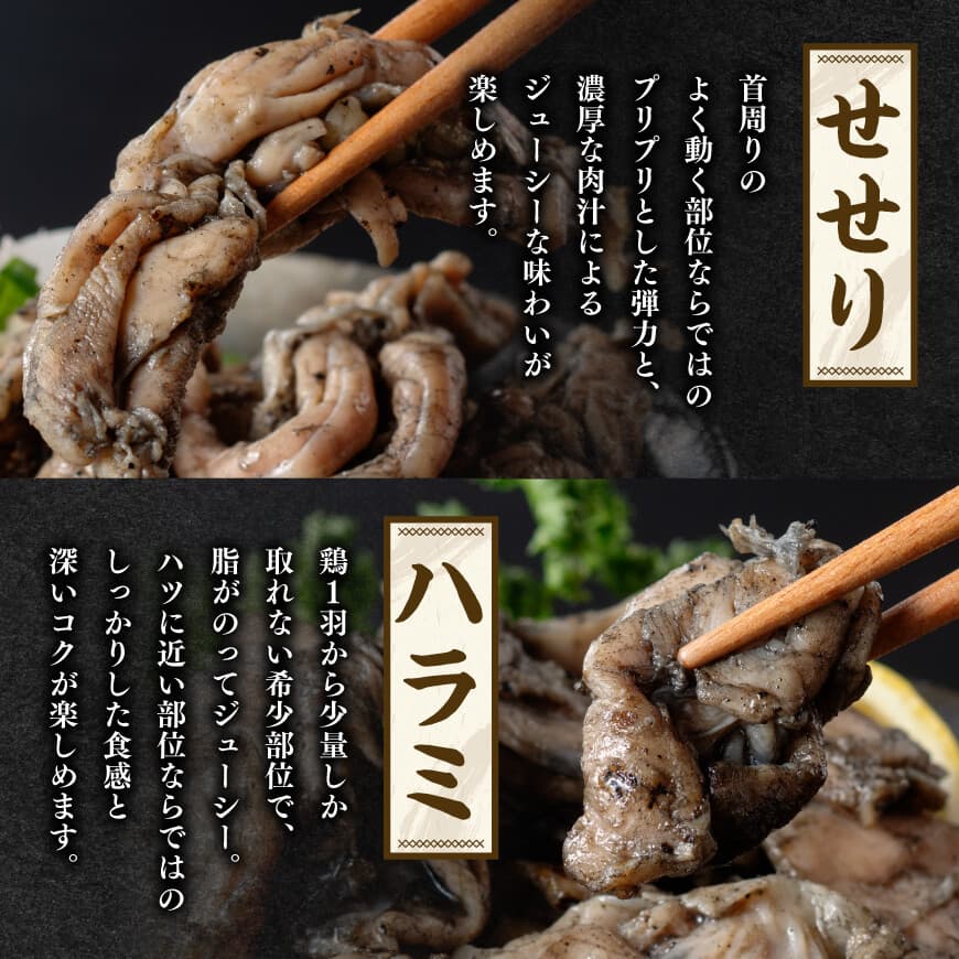 【無添加】宮崎名物！炭火焼4種食べ比べ計1,320g(110g×12パック) 【 無添加 食べ比べ 炭火焼 肉 鶏肉 もも むね せせり はらみ 】