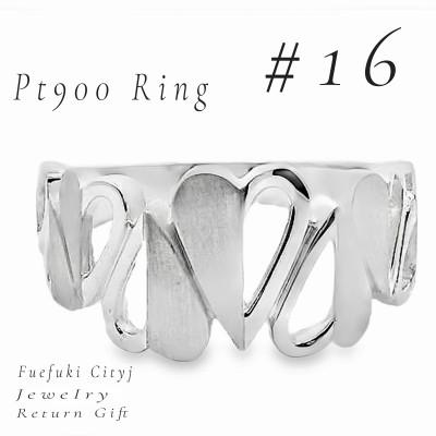 ふるさと納税 笛吹市 PT900  地金リング RAMR-50 #16