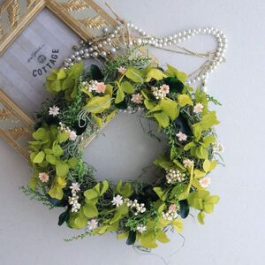 プリザーブドフラワー ミニリース 花七曜 ピンク プリザーブドフラワー