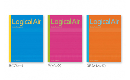 【2604-1312】ロジカル・エアーノートB5 30枚 ロジカルＡ罫(7mm)5冊パック×4セット