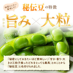 【2026年産】 枝豆 「秘伝豆」 1.5kg よってけポポラ提供 hi003-163 （枝豆 えだまめ 秘伝豆 250g×6袋 たっぷり 1.5kg ビール おつまみ たっぷり 送料無料 特産品 お