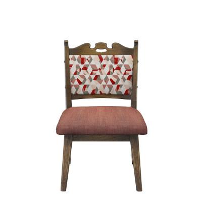 ふるさと納税 神戸市 創業150年老舗洋家具屋の小椅子ポロチェア【Pink tile/Low type】